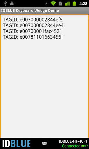 IDBLUE Keyboard Wedge screenshot 1