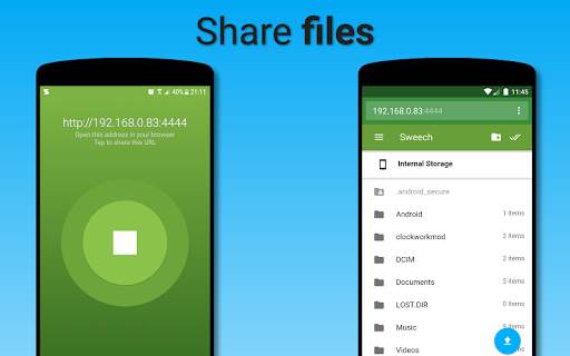 Sweech - Wifi File Transfer screenshot 1