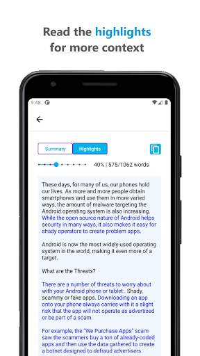 Text Summary and Analysis screenshot 3