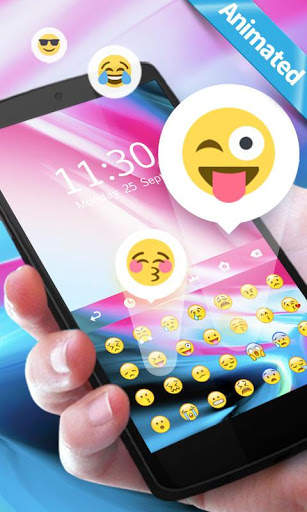 Animated Theme GO Keyboard for iPhone  X screenshot 3