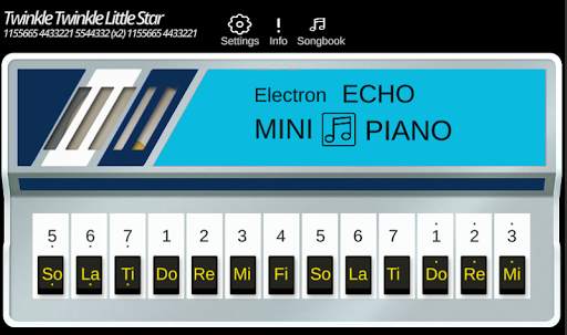 Electron Echo Mini Piano स्क्रीनशॉट 2