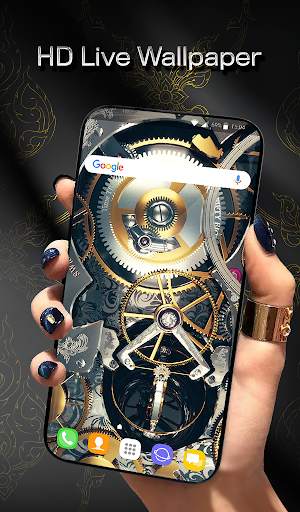 Silver Luxury Watch Wallpaper screenshot 1