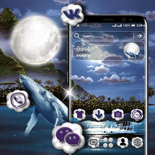 Whale Moon Launcher Theme 1.2