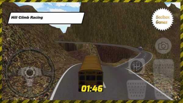 Bus Sekolah Bukit Climb Racing screenshot 2