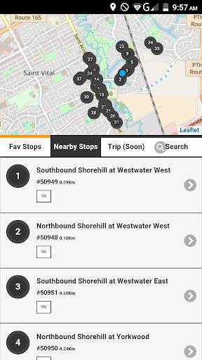 Winnipeg Transit - Live Bus Times (Map & Navigo) screenshot 5