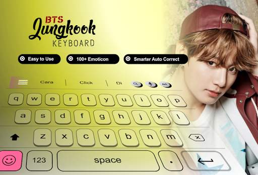 Jungkook BTS keyboard theme screenshot 1