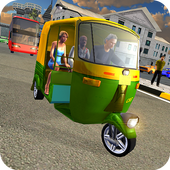 Auto Rickshaw Driving - City passenger transporter icon