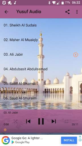 Surah Yusuf Offline Mp3 screenshot 3
