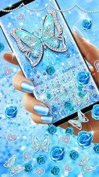 Blue Butterfly Gravity Keyboard screenshot 1