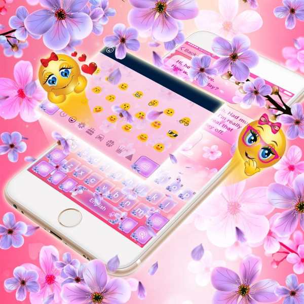 2019 Beautiful SMS Keyboard Themes screenshot 7
