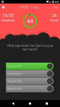 Trivia for WWE स्क्रीनशॉट 2