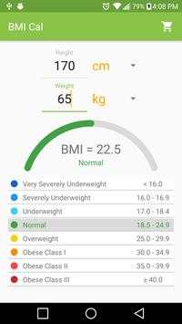 BMI Cal screenshot 2