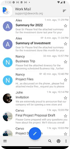 Bird Mail -Email App 8 تصوير الشاشة