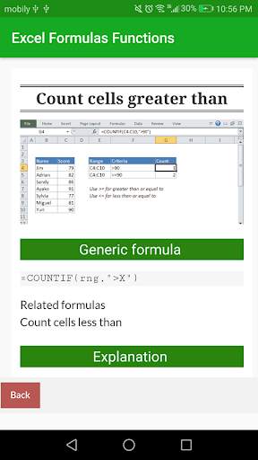 Learn Excel Formulas Functions screenshot 2