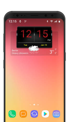3D Flip Clock Theme Pack 03 screenshot 2
