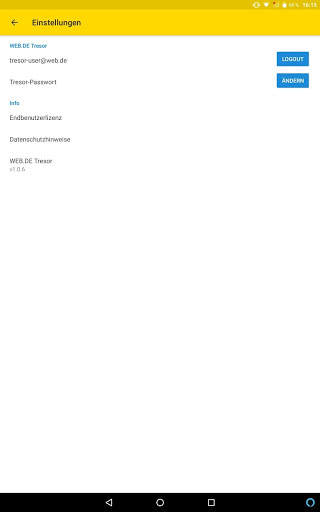 WEB.DE Tresor screenshot 8