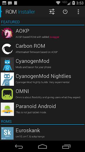 ROM Installer screenshot 1