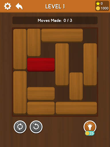 Block Escape - Sliding Red Wood Block screenshot 12