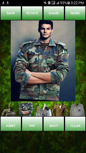 Pakistan Army Uniform Editor 2017 : Suit Changer screenshot 4