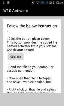Activator for Win10 or Windows 10 скриншот 1