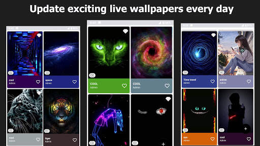 Hot live wallpapers HD cool black phone background screenshot 6