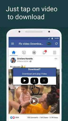 Video downloader for facebook screenshot 1