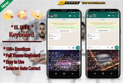 Madrid EL Real Keyboard Theme Football 2019 screenshot 3