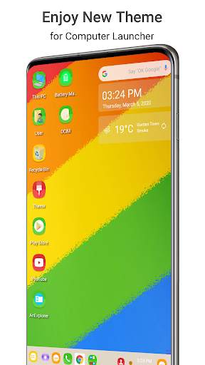 Rainbow Colorful Theme for Computer Launcher screenshot 1