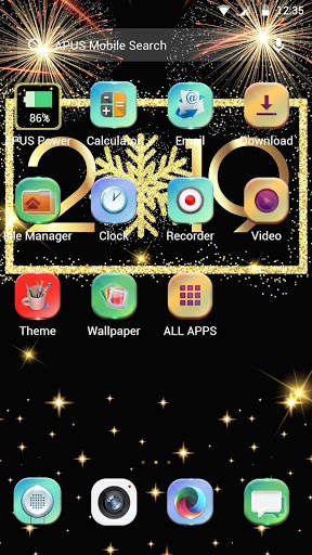 2019 Happy New Year APUS Launcher theme screenshot 2