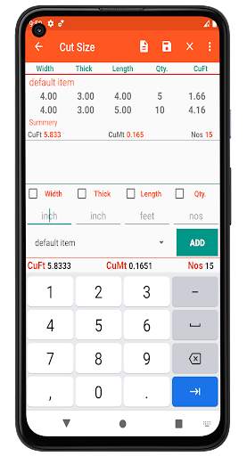 Calculator For Wood скриншот 2