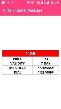 Airtel Internet Package screenshot 7
