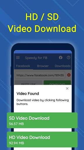 Speedy for FB - Video Downloader For Facebook screenshot 4