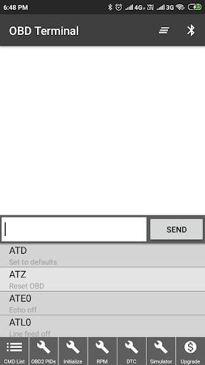 elm327 obd terminal screenshot 1