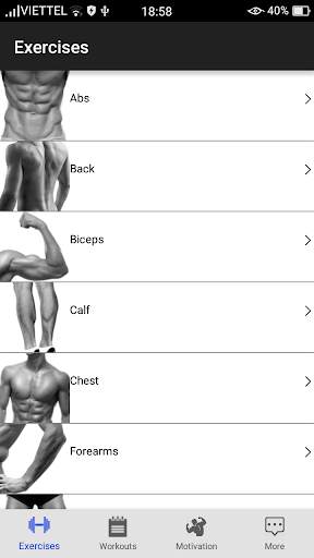 Gym Fitness Workouts screenshot 1