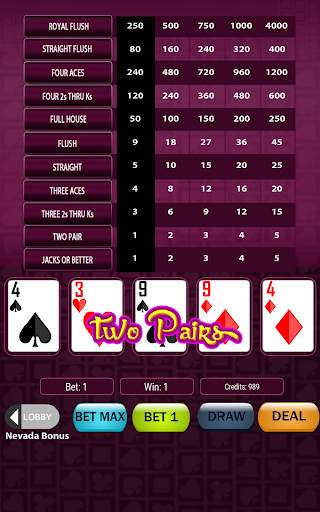 Super Deluxe Video Poker screenshot 19