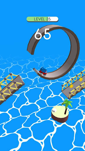 Risky Rider : Extreme Car Bridge Driving screenshot 2