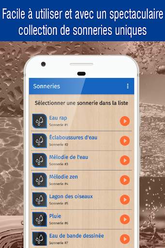 sonneries eau, sons de eau gratuite screenshot 2