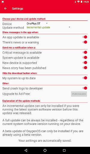 Oxygen Updater screenshot 12