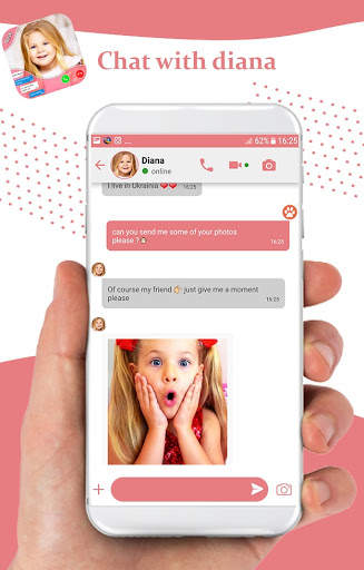 Funny Diana Fake call : chat & call video screenshot 5