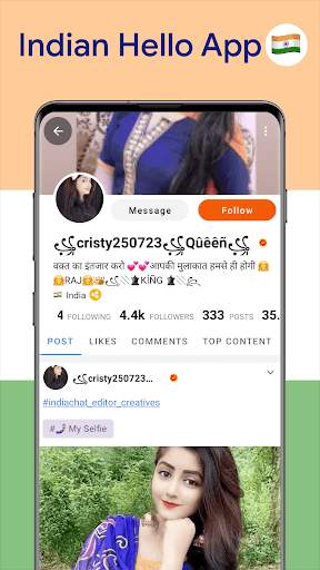 Indian Social App - Hello ! screenshot 1
