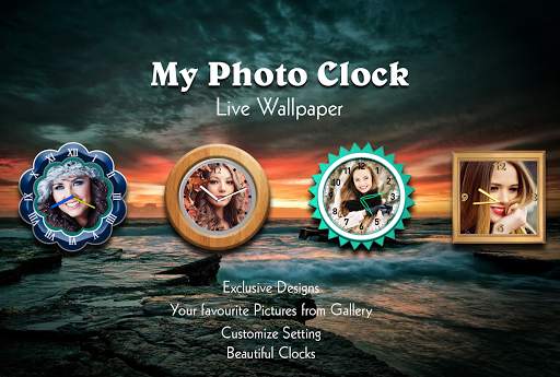 My Photo Clock Live Wallpaper screenshot 1