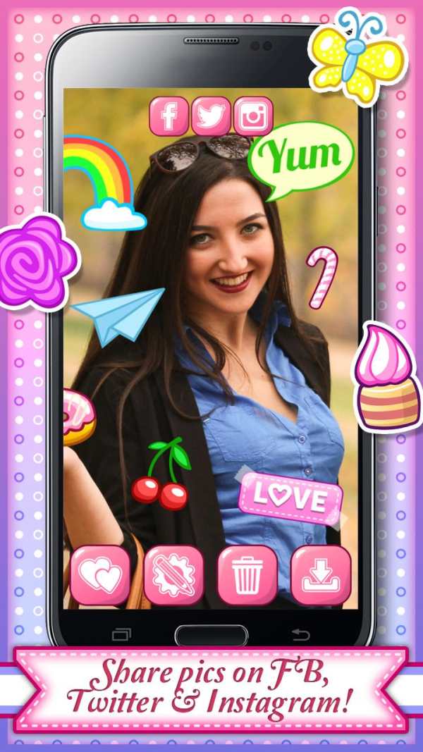 Cute Stickers Photo Editor 4 تصوير الشاشة