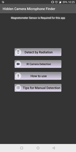 Detect Hidden Cameras and Microphones Simulator screenshot 1