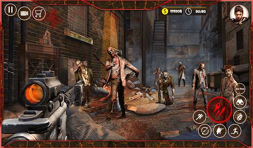 Zombie Shooting Survival: Haunted Town Games screenshot 12