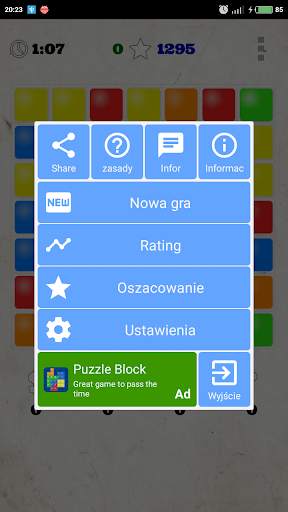 Trzy z rzędu (Match3). Trening screenshot 3