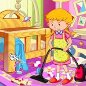 Princess Doll House Cleaning Game for Girls 1.0