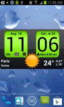 Flip Clock xTheme Widget 4x2 screenshot 6