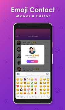 Emoji Contact Editor - Contact Emoji Maker 2020😘 screenshot 3