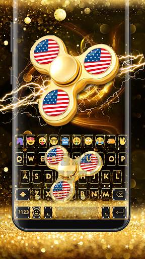 Golden Luxury Keyboard Theme screenshot 1