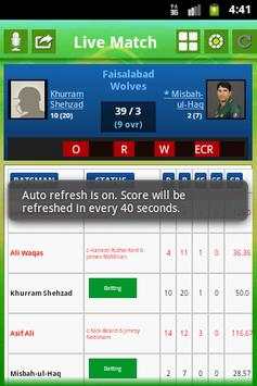 Cricket Live Score App - News screenshot 1